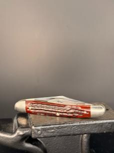 Like New Beautiful Vintage 1965-69 Red Bone Case 06244 Pen Knife