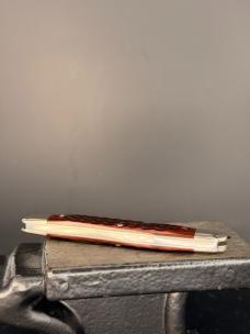 Like New Beautiful Vintage 1965-69 Red Bone Case 06244 Pen Knife