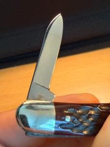 Like New Beautiful Vintage 1965-69 Red Bone Case 06244 Pen Knife
