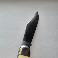 Vintage 1976 Schrade USA 260SC Scrimshaw American Eagle Folding Hunter Knife CIB