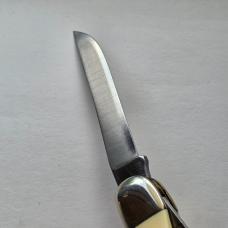 Vintage 1976 Schrade USA 260SC Scrimshaw American Eagle Folding Hunter Knife CIB