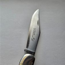 Vintage 1976 Schrade USA 260SC Scrimshaw American Eagle Folding Hunter Knife CIB