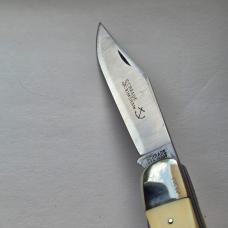 Vintage 1976 Schrade USA 260SC Scrimshaw American Eagle Folding Hunter Knife CIB