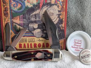 GEC - Great Eastern Cutlery 57 Whittler - Oxblood Stagcut Natural Bone satin - NIT.