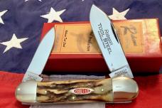 Robeson 1 of 100, Exclusive, Pocket Eze (by Queen) Canoe w/ Great Stag Handles -NOS in orig box