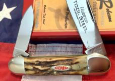 Robeson 1 of 100, Exclusive, Pocket Eze (by Queen) Canoe w/ Great Stag Handles -NOS in orig box