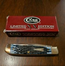 2002 Case XX Limited Edition Mediterranean Blue Bone Trapper 1 of 2500