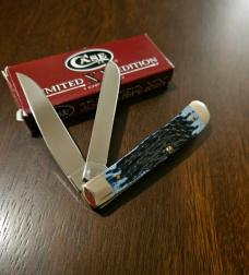 2002 Case XX Limited Edition Mediterranean Blue Bone Trapper 1 of 2500