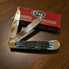 2002 Case XX Limited Edition Mediterranean Blue Bone Trapper 1 of 2500