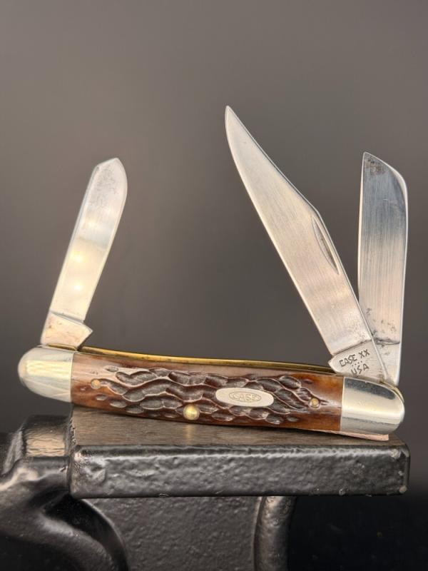 Beautiful 1986 Case XX USA 6347HP Pretty Bone Stockman - Great Snap!