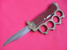 Unique German Brass Knuckle Switchblade Knife