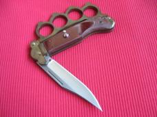 Unique German Brass Knuckle Switchblade Knife