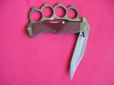 Unique German Brass Knuckle Switchblade Knife