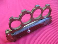 Unique German Brass Knuckle Switchblade Knife