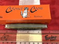 Colonel Coon (by Queen) Muskrat Pocket Knife w/ Nice Black Cherry Bone Handles -NOS & 1 of 400