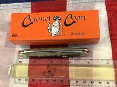 Colonel Coon (by Queen) Muskrat Pocket Knife w/ Nice Black Cherry Bone Handles -NOS & 1 of 400