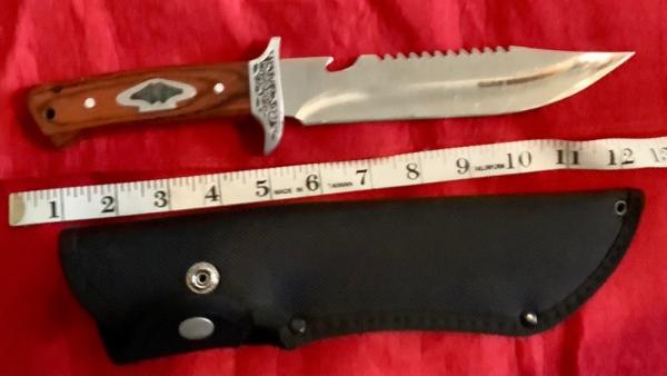 Valor Survival Knife Abalone Inlay Valor Survival Knife Abalone Inlay