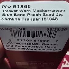 2026 Case Pocket Worn Slimline Trapper 61048 SS. Beautiful Mediterranean Blue Bone handles. NIB