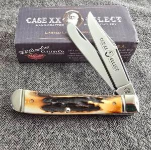 2007 Case Select Stag Trapper 5254 SS Beautiful Genuine Stag handles Never used or carried