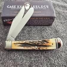 2007 Case Select Stag Trapper 5254 SS. Beautiful Genuine Stag handles. Never used or carried.