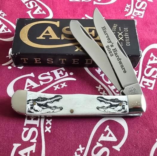 2023 Case Harvey's Hardware exclusive Trapper 6254 SS. Beautiful Natural Bone handles. NIB 2023 Case Harvey's Hardware exclusive Trapper 6254 SS. Beautiful Natural Bone handles. NIB