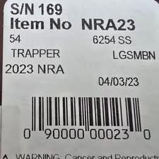 2023 Shepherd Hills Cutlery exclusive Case NRA Trapper 6254 SS. NIB