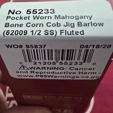 2026 Case Pocket Worn Barlow 62009 1/2 SS. Beautiful Corn Cob Jig Mahogany Bone handles. NIB