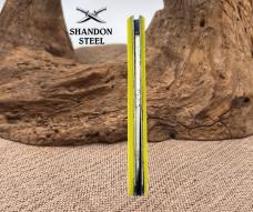 Swell End Jack Folding Pocket Knife 3.25" Closed Yellow Handle Pen Blade (176)