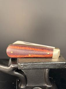 Rare Sheffield USA Twisted Assisted Lambsfoot in PB&J Burlap Micarta 