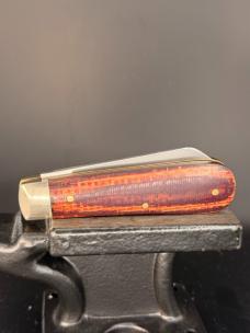 Rare Sheffield USA Twisted Assisted Lambsfoot in PB&J Burlap Micarta 