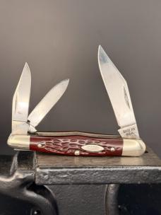 VINTAGE 1975 CASE XX USA 6383 WHITTLER KNIFE GORGEOUS RED BONE
