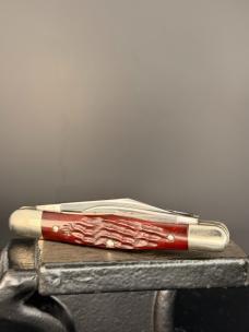 VINTAGE 1975 CASE XX USA 6383 WHITTLER KNIFE GORGEOUS RED BONE