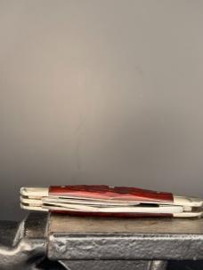VINTAGE 1975 CASE XX USA 6383 WHITTLER KNIFE GORGEOUS RED BONE