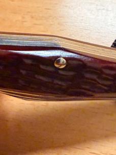 VINTAGE 1975 CASE XX USA 6383 WHITTLER KNIFE GORGEOUS RED BONE