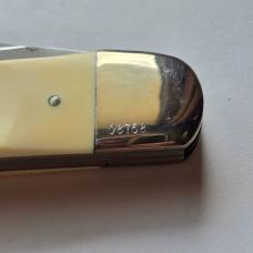 Vintage 1976 Schrade USA 260SC Scrimshaw American Eagle Folding Hunter Knife CIB
