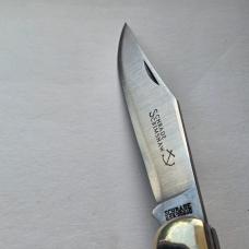 Vintage 1976 Schrade USA 260SC Scrimshaw American Eagle Folding Hunter Knife CIB