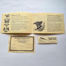 Vintage 1982 Schrade USA LB5 Bald Eagle Commemorative Lockback Knife CIB Box Sheath