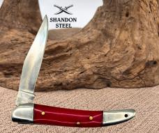Tooth Pick Red Bone Slip Joint Single Blade Traditional Folding Pocket Knife 191