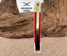 Tooth Pick Red Bone Slip Joint Single Blade Traditional Folding Pocket Knife 191