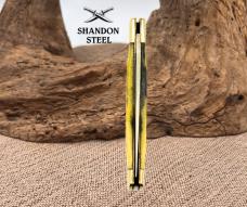  Trapper Jigged Bone Handles SS 4.25" Closed Japan Single BLD Pocket Knife (193)
