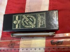 Queen Cutlery Slimline Trapper (#11) w/ Great Amber Stag Bone Handles -NOS in orig box
