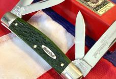 Robeson MasterCraft (by Queen) Congress w/ Sweet Green Bone Handles -NOS in orig box