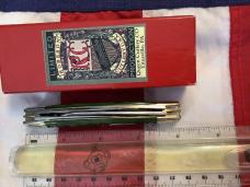 Robeson MasterCraft (by Queen) Congress w/ Sweet Green Bone Handles -NOS in orig box