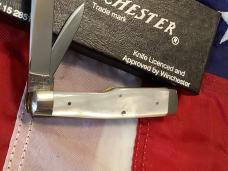 1991 Winchester Gunstock Knife (Mdl# 2851 P) w/ Mother of Pearl Handles