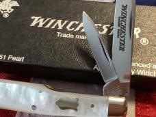 1991 Winchester Gunstock Knife (Mdl# 2851 P) w/ Mother of Pearl Handles
