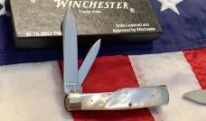 1991 Winchester Gunstock Knife (Mdl# 2851 P) w/ Mother of Pearl Handles