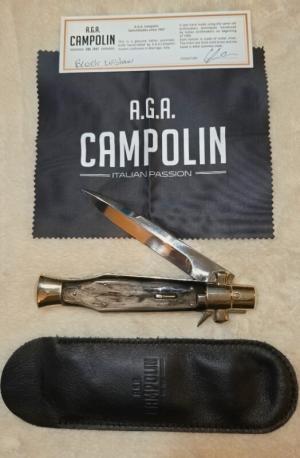 MINT - 5mm AGA CAMPOLIN BLACK WIDOW - BEAUTIFUL BRAZILIAN HORN