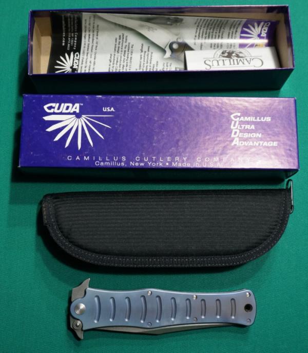 VINTAGE CAMILLUS CUDA MAXX 5.5 PE NEW W. ORIGINAL BOX AND POUCH