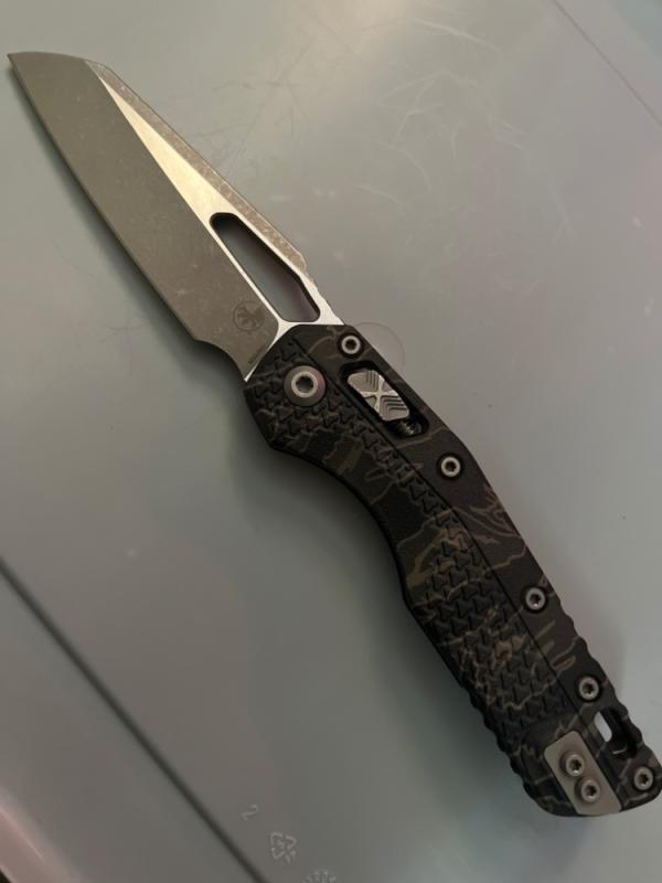 Microtech MSI NIB tiger stripe. 