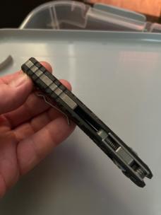 Microtech MSI NIB tiger stripe. 